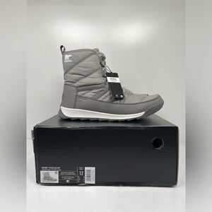 Sorel Women's Whitney II Plus Lace Waterproof Snow Boots 2088241061 Chrome Grey